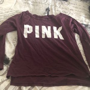 Long sleeve pink shirt